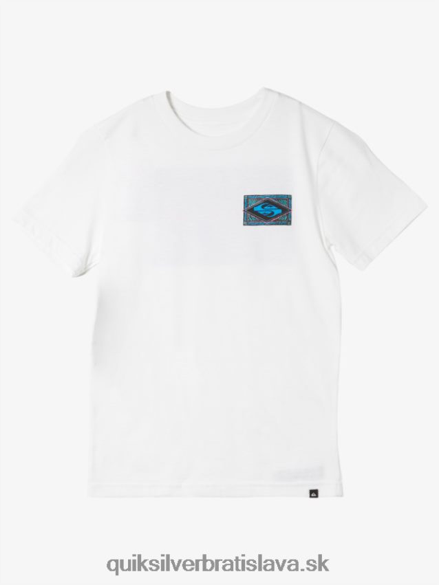 Vibingové tričko 8-16 Quiksilver chlapci B80HXR1943 biely