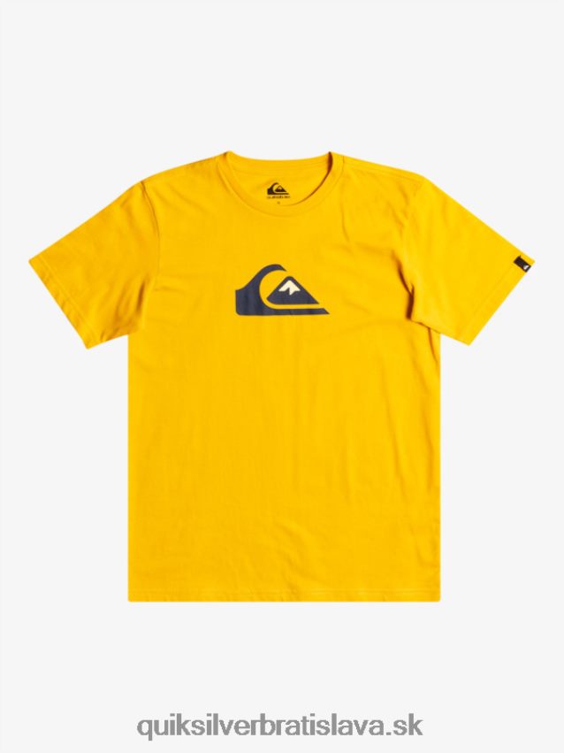 logo comp - tričko Quiksilver chlapci B80HXR2316 zlatý prút