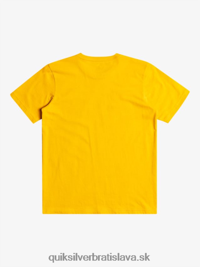 logo comp - tričko Quiksilver chlapci B80HXR2316 zlatý prút