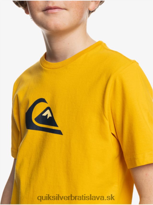 logo comp - tričko Quiksilver chlapci B80HXR2316 zlatý prút