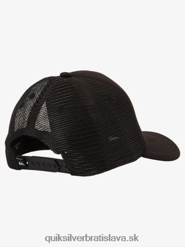 2-7 záludný klobúk trucker Quiksilver chlapci B80HXR1891 čierna