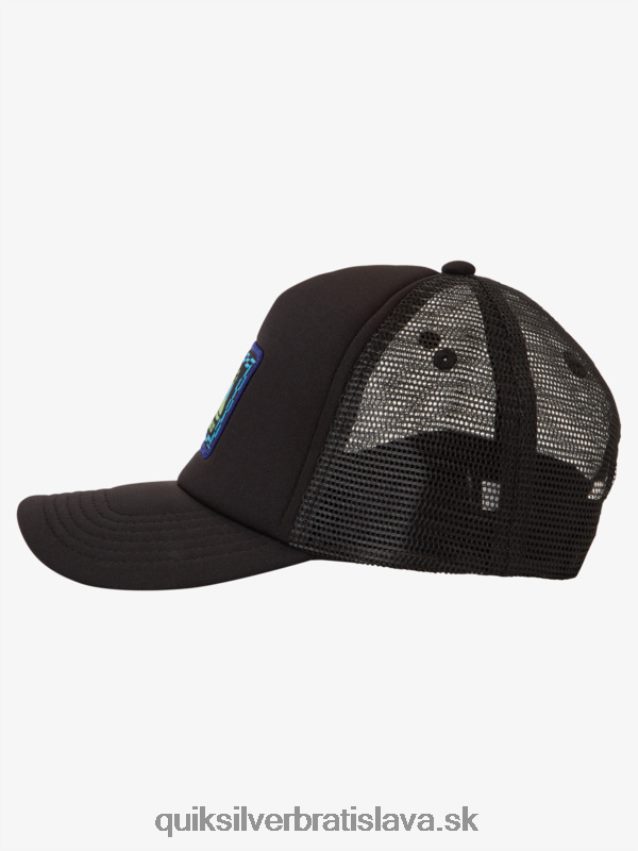 2-7 záludný klobúk trucker Quiksilver chlapci B80HXR1891 čierna