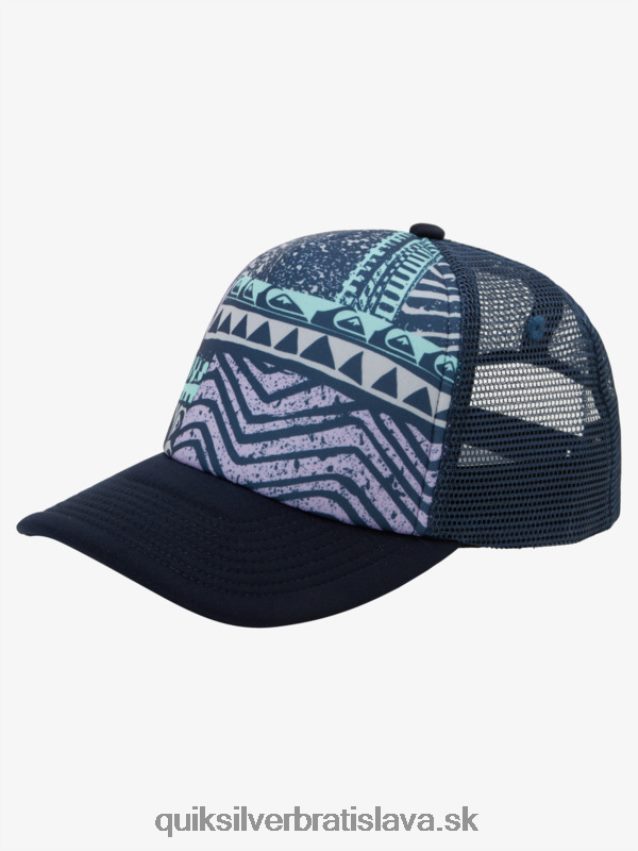 8-16 bzučiak coop trucker klobúk Quiksilver chlapci B80HXR2042 železná brána