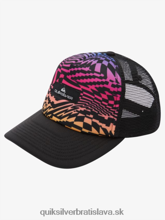 8-16 bzučiak coop trucker klobúk Quiksilver chlapci B80HXR2044 ohnivý koral