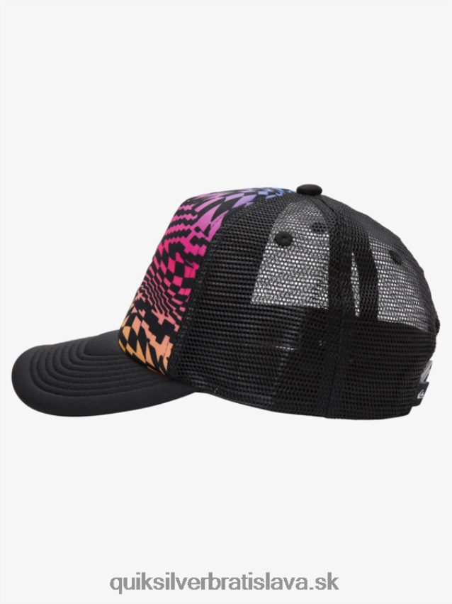 8-16 bzučiak coop trucker klobúk Quiksilver chlapci B80HXR2044 ohnivý koral