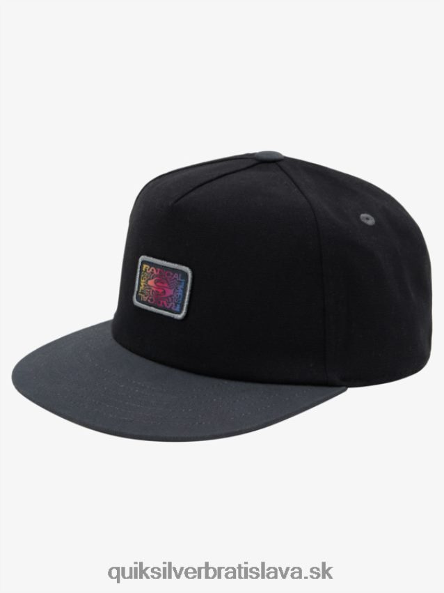 8-16 zinger snapback klobúk Quiksilver chlapci B80HXR2050 čierna