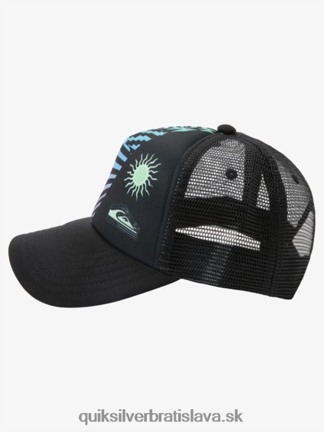 Klobúk snapback straka coop 8-16 Quiksilver chlapci B80HXR1929 čierna