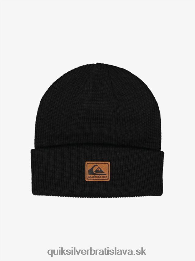 Čiapka s manžetou pre 8-16 umelcov Quiksilver chlapci B80HXR2112 čierna