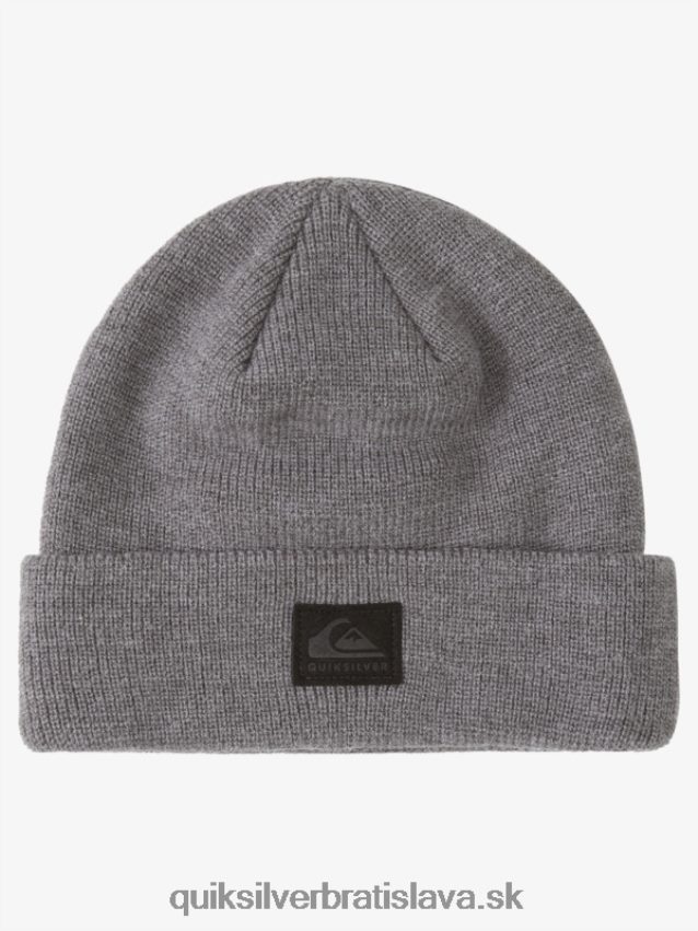 Čiapka s manžetou pre 8-16 umelcov Quiksilver chlapci B80HXR2113 stredne šedé umývanie