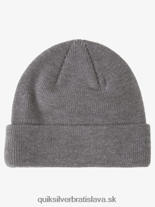 Čiapka s manžetou pre 8-16 umelcov Quiksilver chlapci B80HXR2113 stredne šedé umývanie