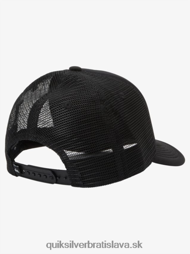 Štýlový snapback klobúk 8-16 Quiksilver chlapci B80HXR2045 čierna