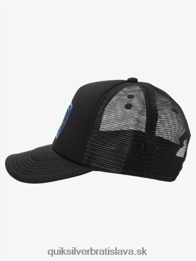 Štýlový snapback klobúk 8-16 Quiksilver chlapci B80HXR2045 čierna