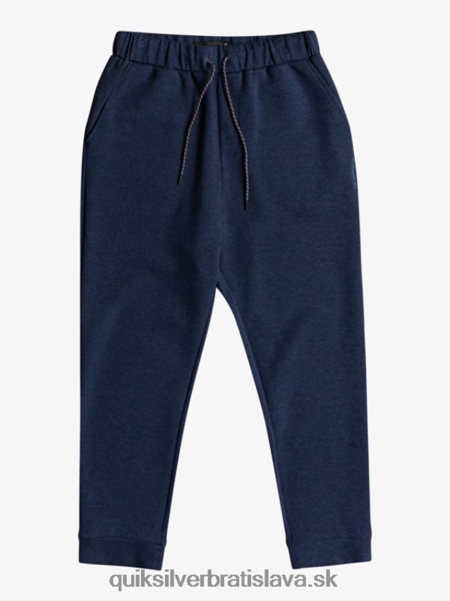 vystúpiť z fleecových joggerov Quiksilver muži B80HXR1722 insígnie modrý vres