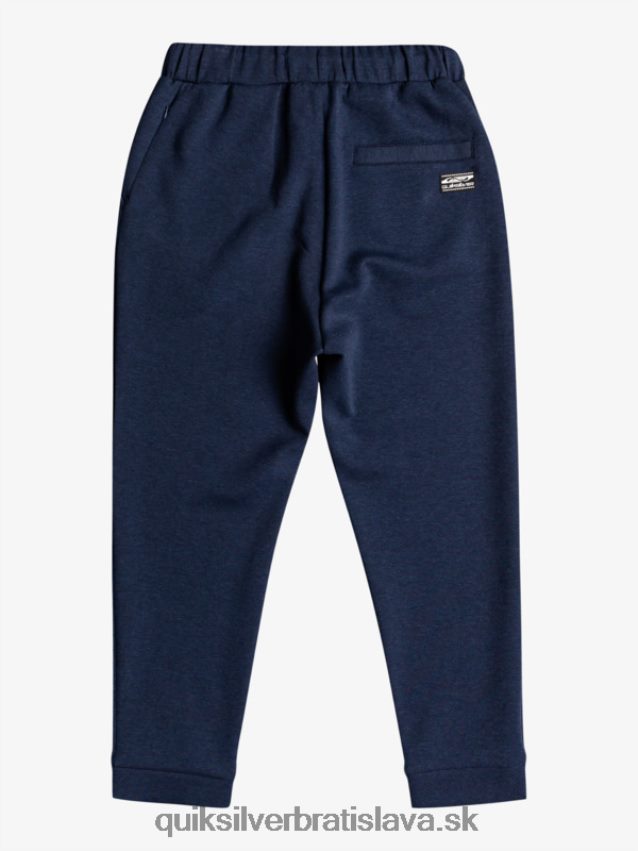 vystúpiť z fleecových joggerov Quiksilver muži B80HXR1722 insígnie modrý vres