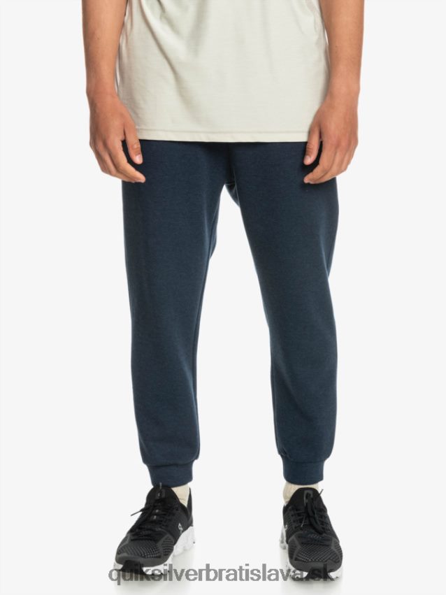 vystúpiť z fleecových joggerov Quiksilver muži B80HXR1722 insígnie modrý vres