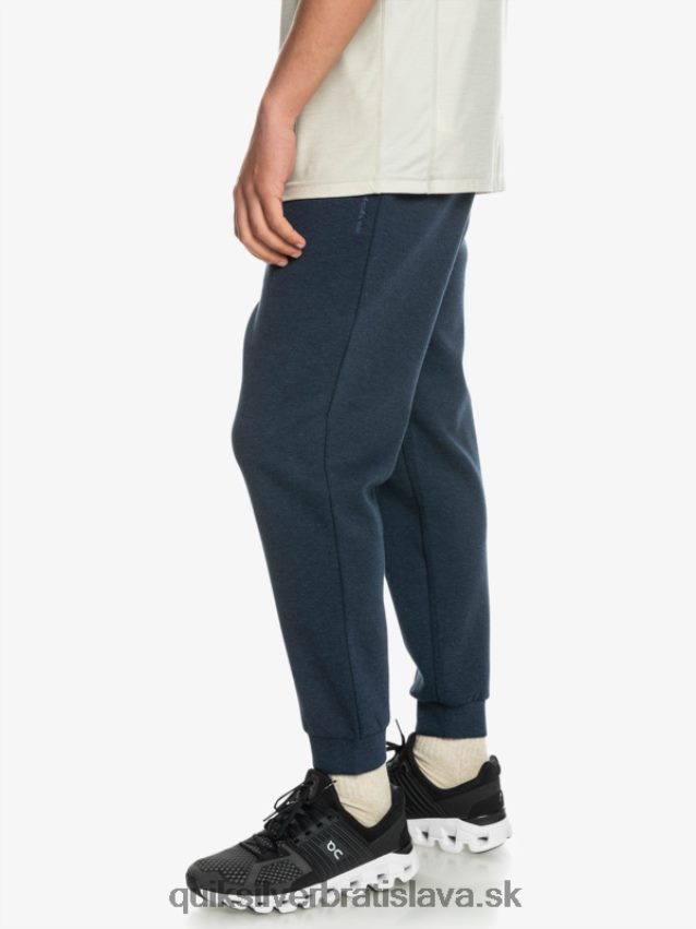vystúpiť z fleecových joggerov Quiksilver muži B80HXR1722 insígnie modrý vres