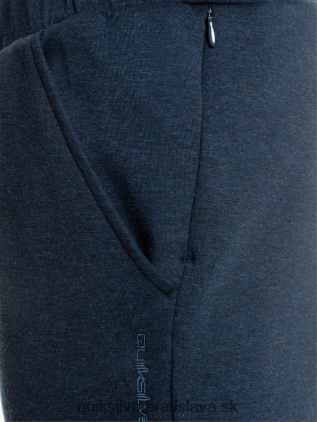 vystúpiť z fleecových joggerov Quiksilver muži B80HXR1722 insígnie modrý vres