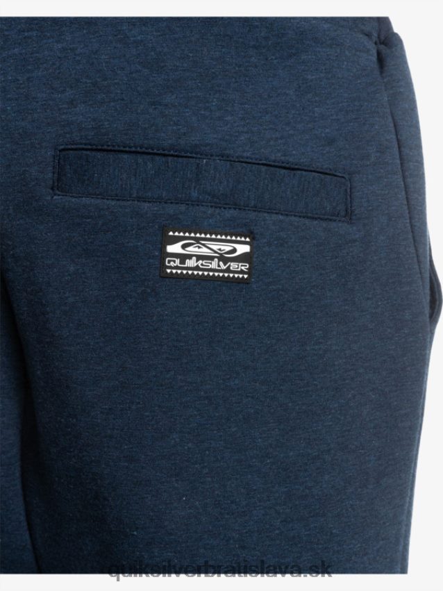 vystúpiť z fleecových joggerov Quiksilver muži B80HXR1722 insígnie modrý vres
