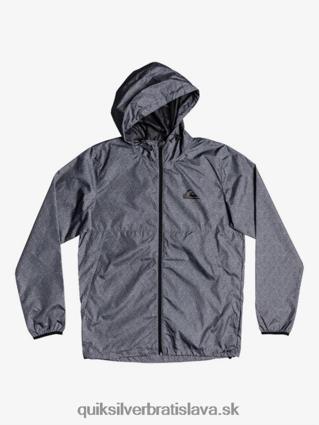 každodenná vetrová bunda Quiksilver muži B80HXR1011 tmavosivý vres