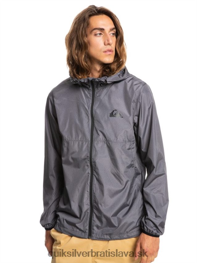 každodenná vetrová bunda Quiksilver muži B80HXR1011 tmavosivý vres