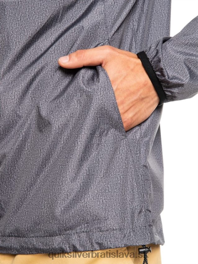 každodenná vetrová bunda Quiksilver muži B80HXR1011 tmavosivý vres