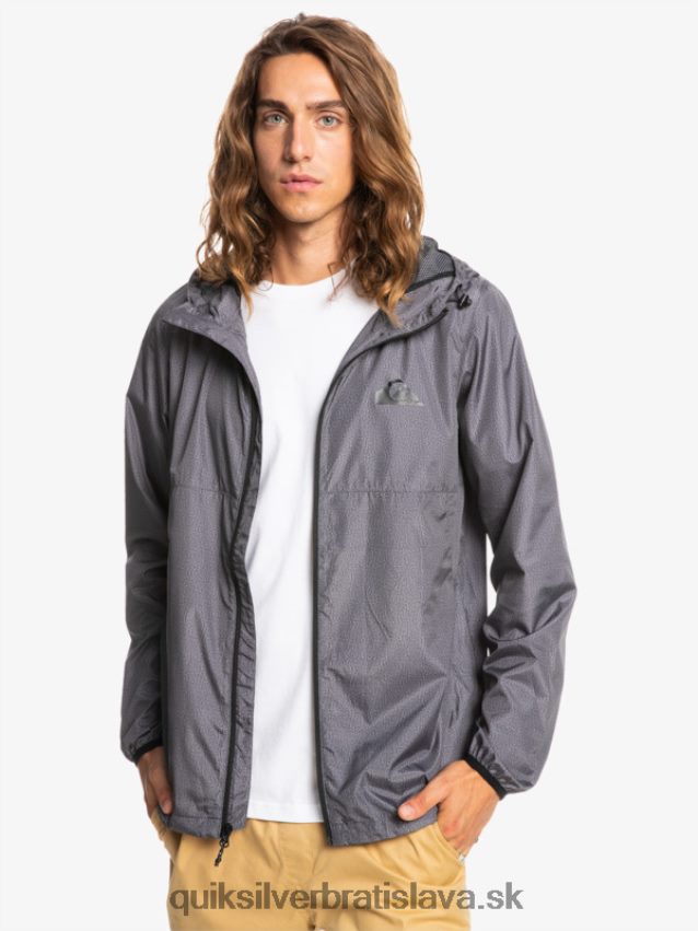 každodenná vetrová bunda Quiksilver muži B80HXR1011 tmavosivý vres
