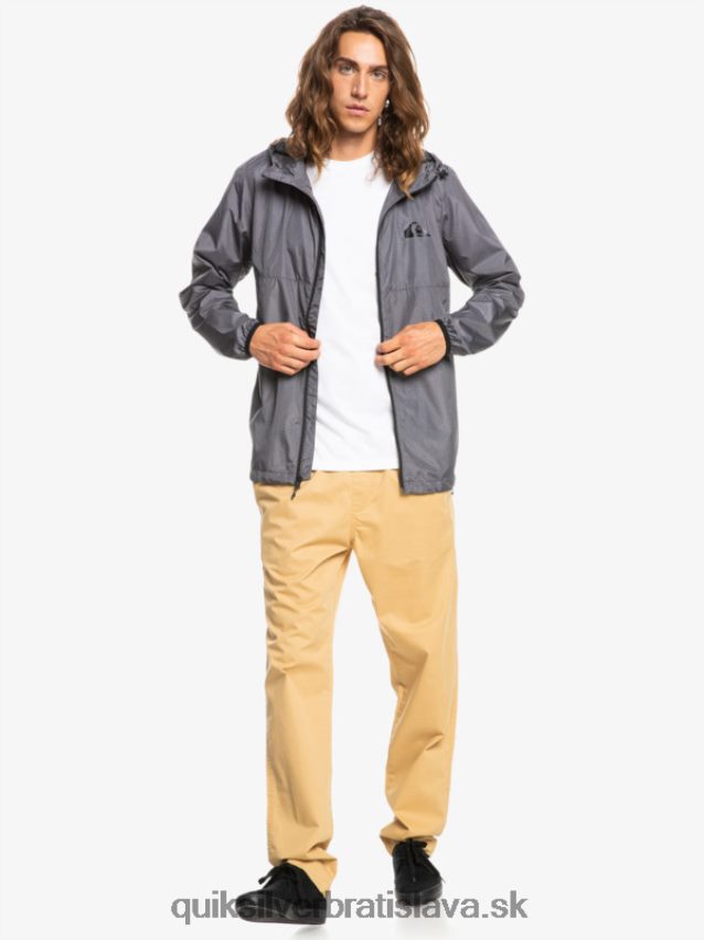 každodenná vetrová bunda Quiksilver muži B80HXR1011 tmavosivý vres