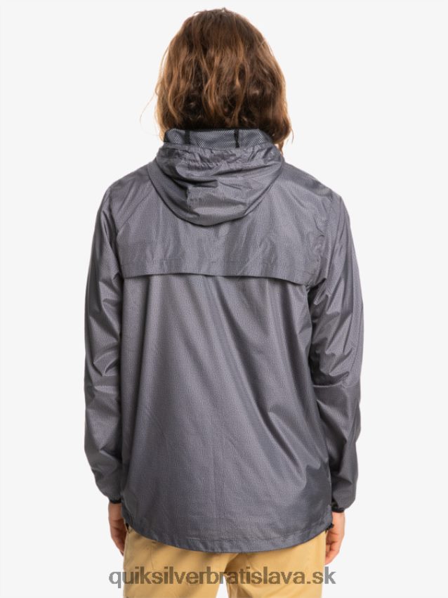 každodenná vetrová bunda Quiksilver muži B80HXR1011 tmavosivý vres