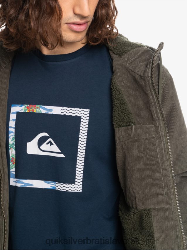 manšestrová bunda s trojitým nadväzcom Quiksilver muži B80HXR1557 hroznový list