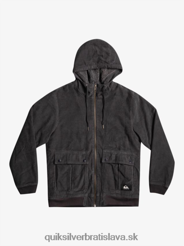 manšestrová bunda s trojitým nadväzcom Quiksilver muži B80HXR1558 asfaltka