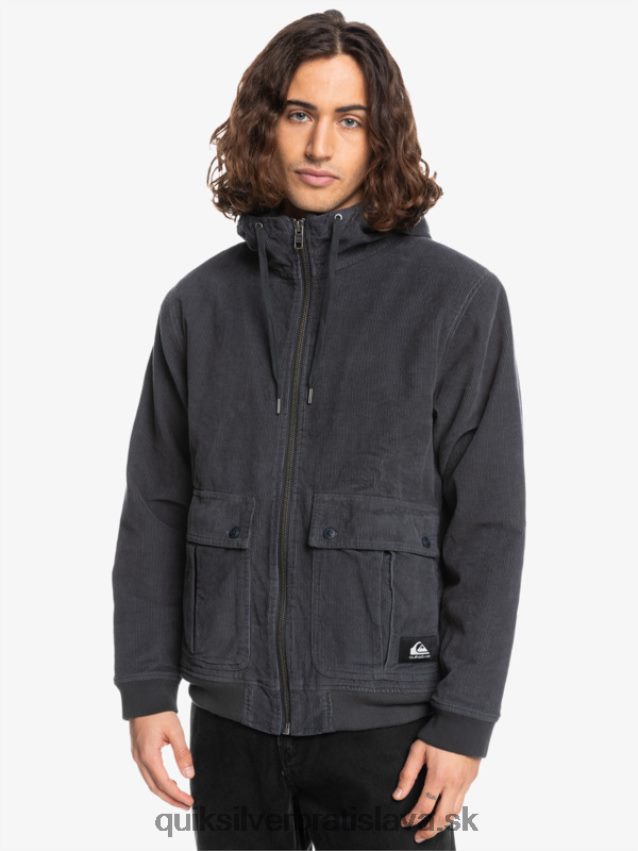 manšestrová bunda s trojitým nadväzcom Quiksilver muži B80HXR1558 asfaltka