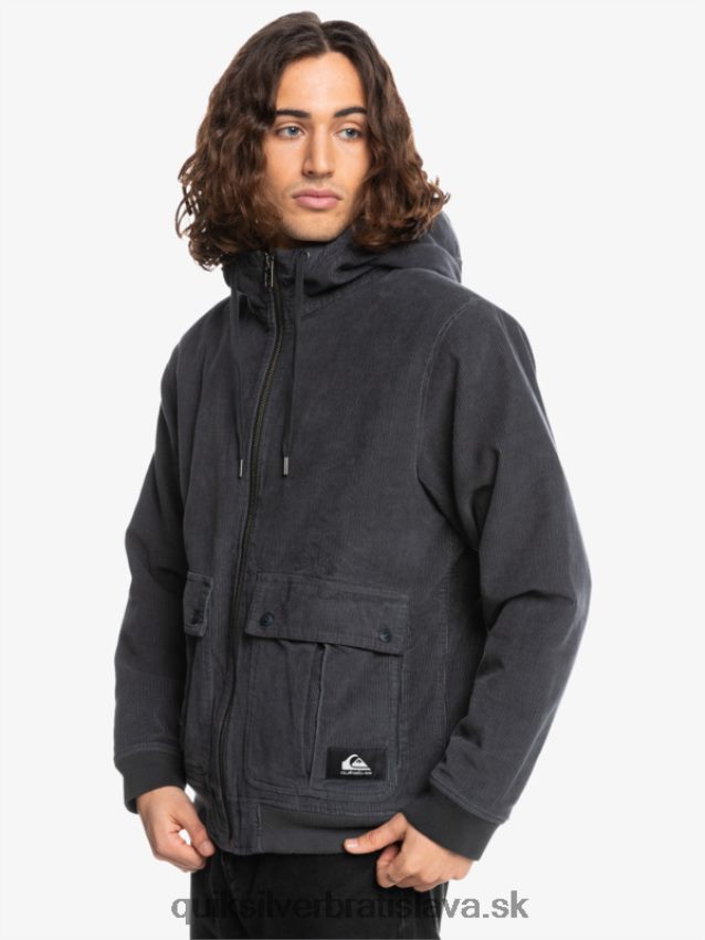 manšestrová bunda s trojitým nadväzcom Quiksilver muži B80HXR1558 asfaltka