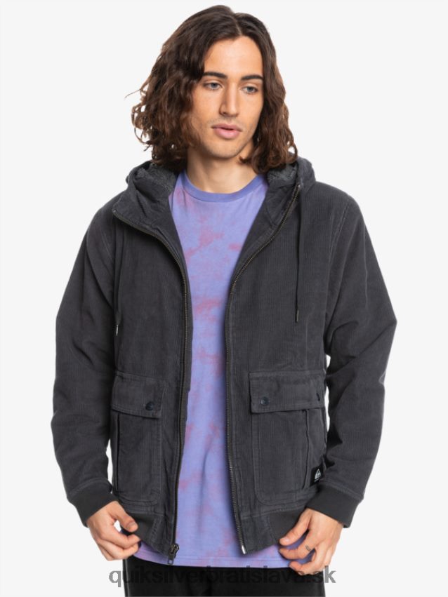 manšestrová bunda s trojitým nadväzcom Quiksilver muži B80HXR1558 asfaltka