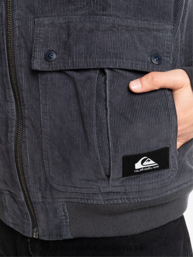manšestrová bunda s trojitým nadväzcom Quiksilver muži B80HXR1558 asfaltka
