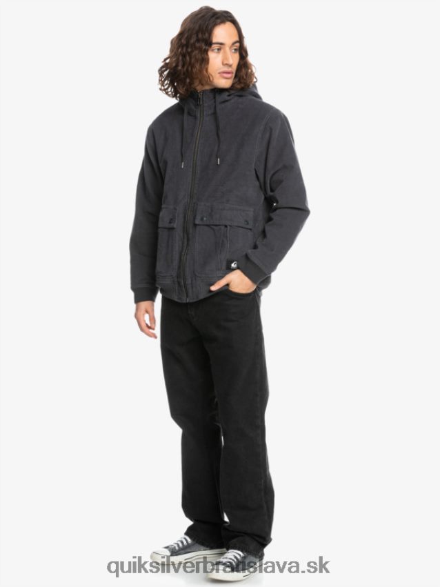 manšestrová bunda s trojitým nadväzcom Quiksilver muži B80HXR1558 asfaltka