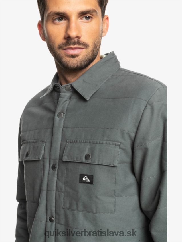 spodná plátenná bunda Quiksilver muži B80HXR1566 železná brána