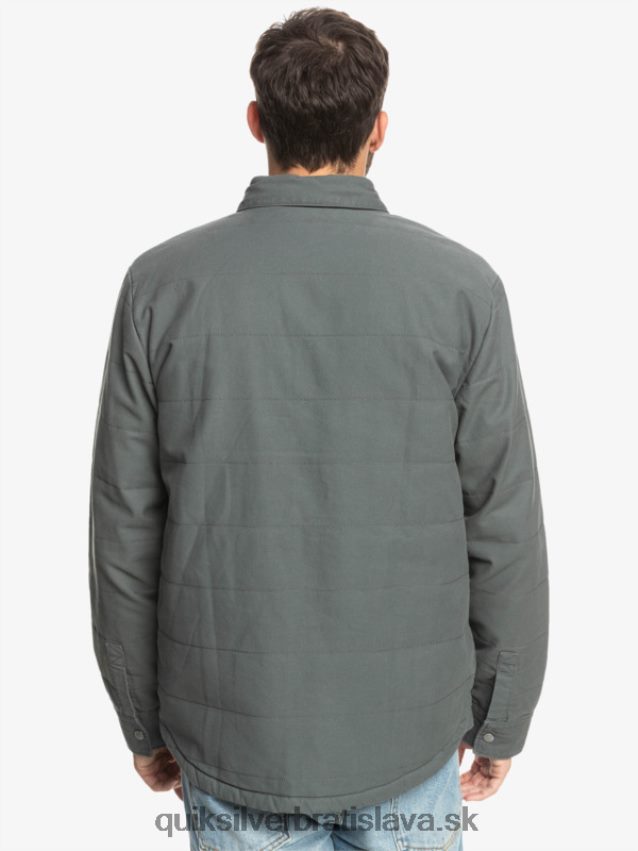 spodná plátenná bunda Quiksilver muži B80HXR1566 železná brána