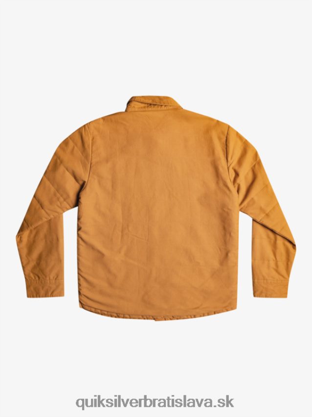 spodná plátenná bunda Quiksilver muži B80HXR1567 hnedý cukor