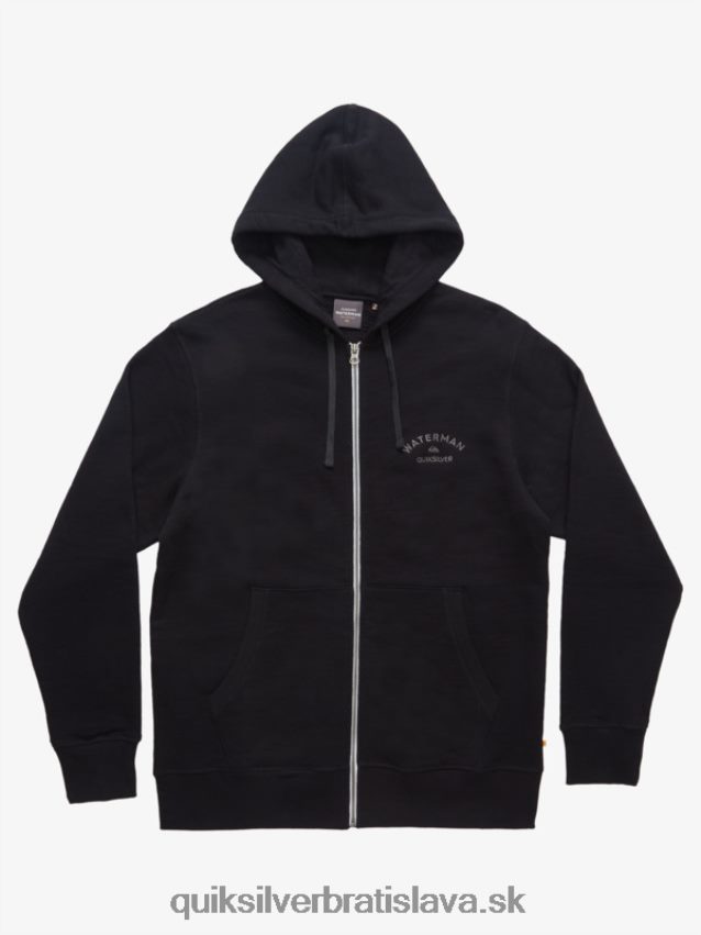 Waterman after surf mikina na zips Quiksilver muži B80HXR1420 čierna