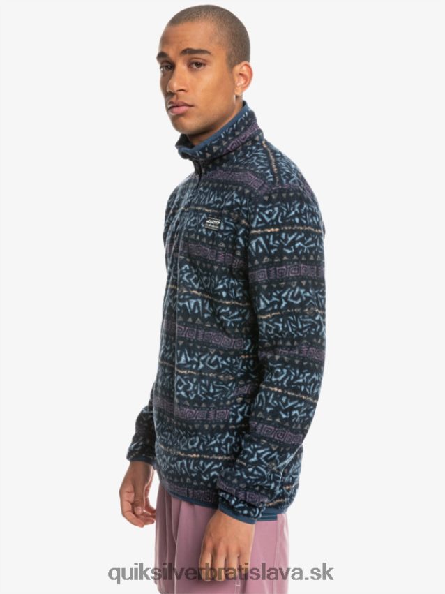 aker štvrť fleece sveter Quiksilver muži B80HXR1878 zaprášená orchidea nordic channel