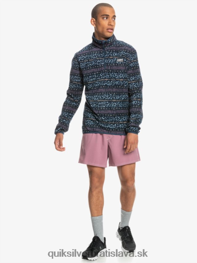aker štvrť fleece sveter Quiksilver muži B80HXR1878 zaprášená orchidea nordic channel