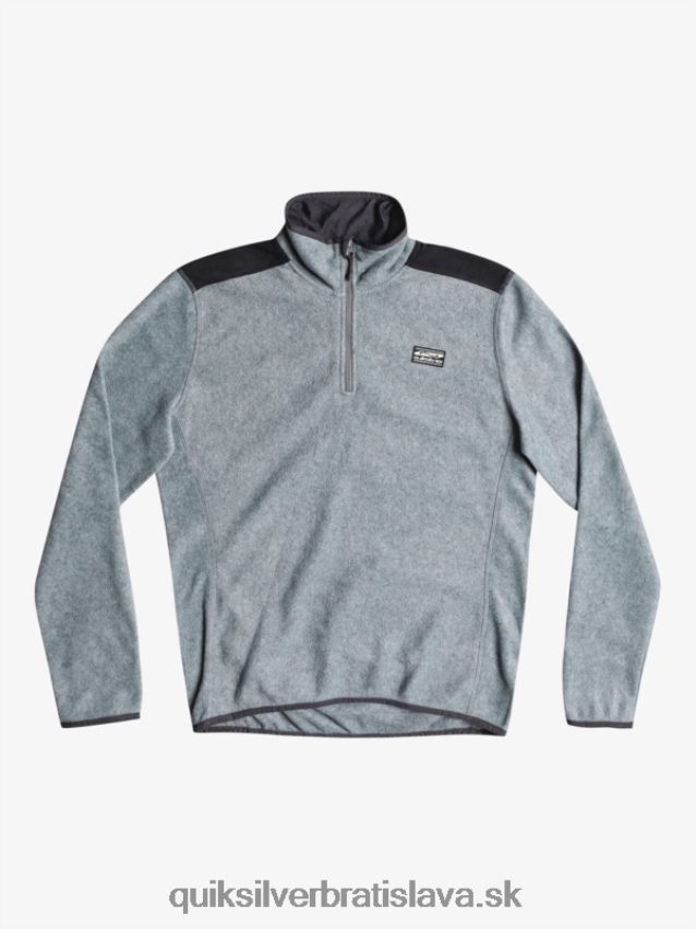 aker štvrť fleece sveter Quiksilver muži B80HXR1879 vres sivý