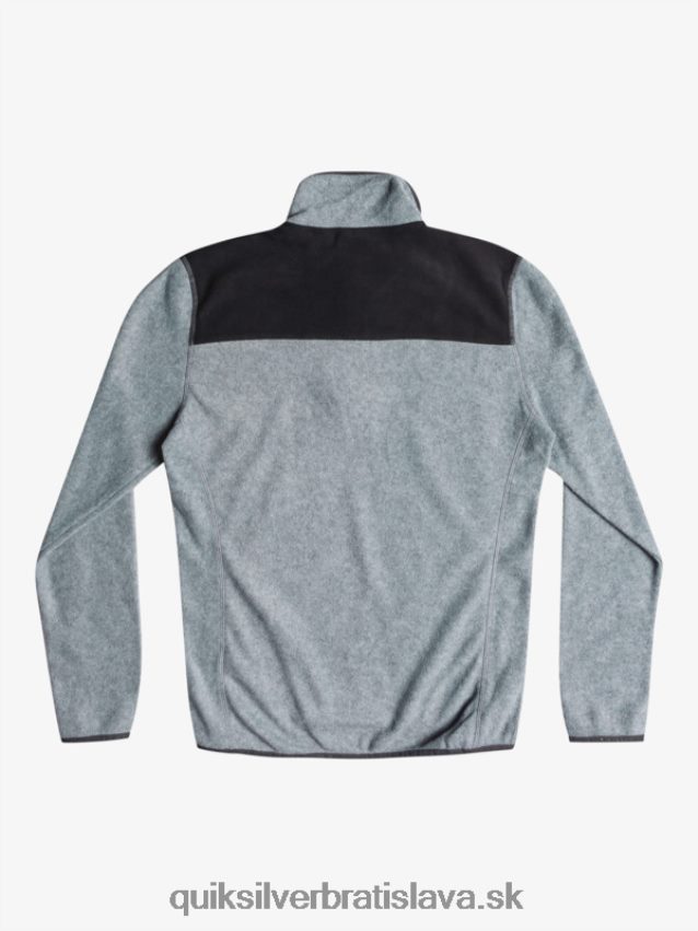 aker štvrť fleece sveter Quiksilver muži B80HXR1879 vres sivý