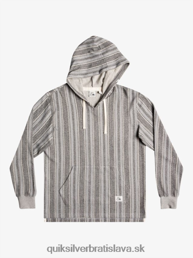 baja mikina s kapucňou Quiksilver muži B80HXR1544 čierna baja vert
