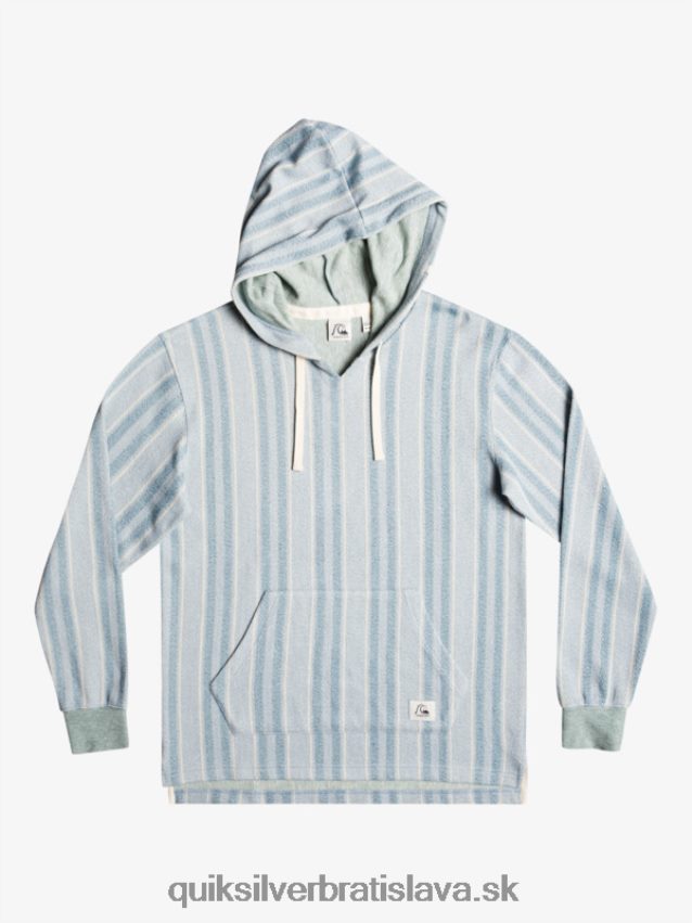 baja mikina s kapucňou Quiksilver muži B80HXR1545 provensálska modrá baja vert