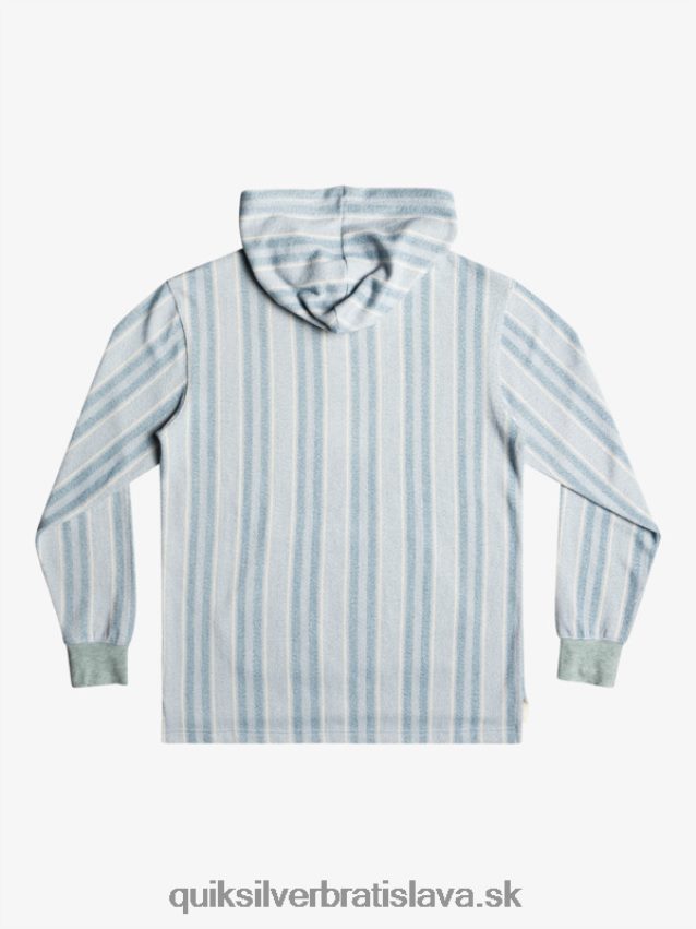baja mikina s kapucňou Quiksilver muži B80HXR1545 provensálska modrá baja vert