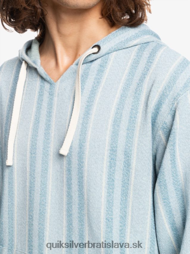 baja mikina s kapucňou Quiksilver muži B80HXR1545 provensálska modrá baja vert
