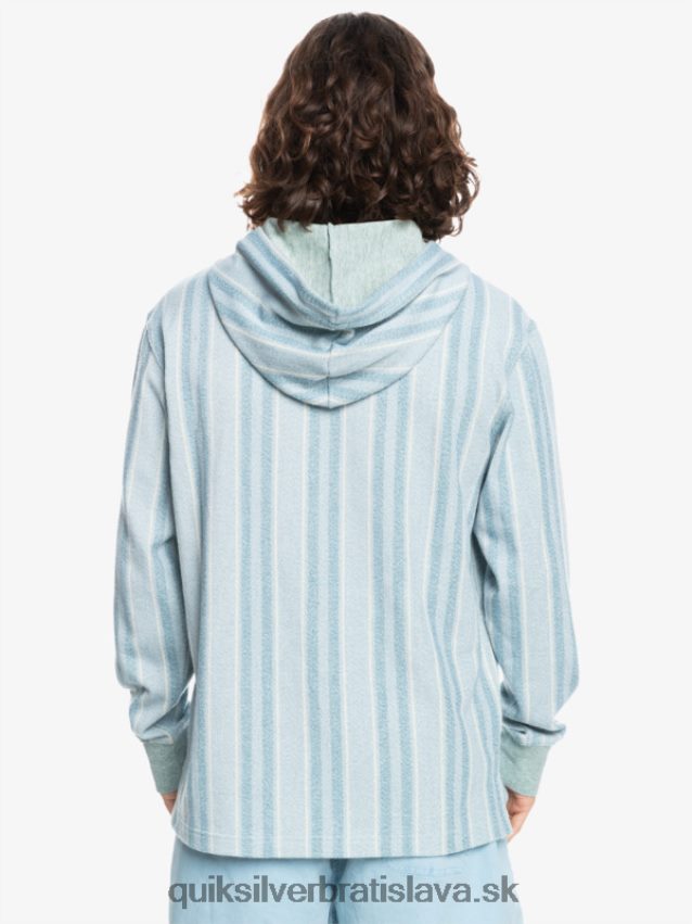 baja mikina s kapucňou Quiksilver muži B80HXR1545 provensálska modrá baja vert