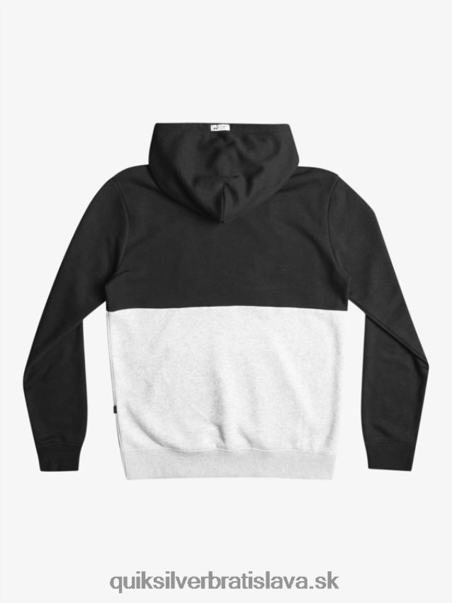 emboss mikina s kapucňou Quiksilver muži B80HXR1681 čierna