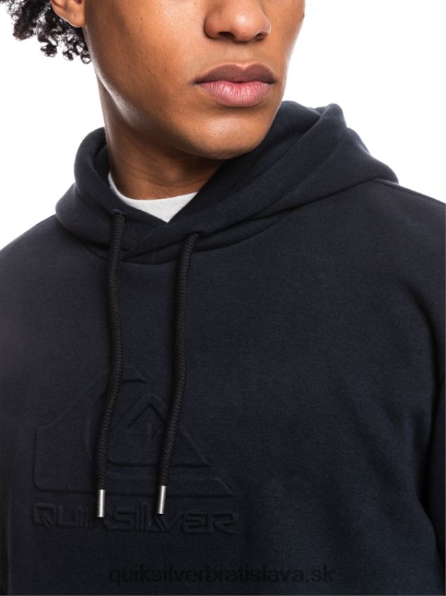 emboss mikina s kapucňou Quiksilver muži B80HXR1681 čierna